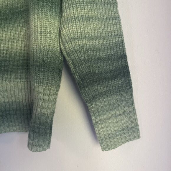 Autumn Cashmere & Wool Turtleneck Sweater ltalian Yarn Green Womens XS MSRP $420 - Picture 8 of 9